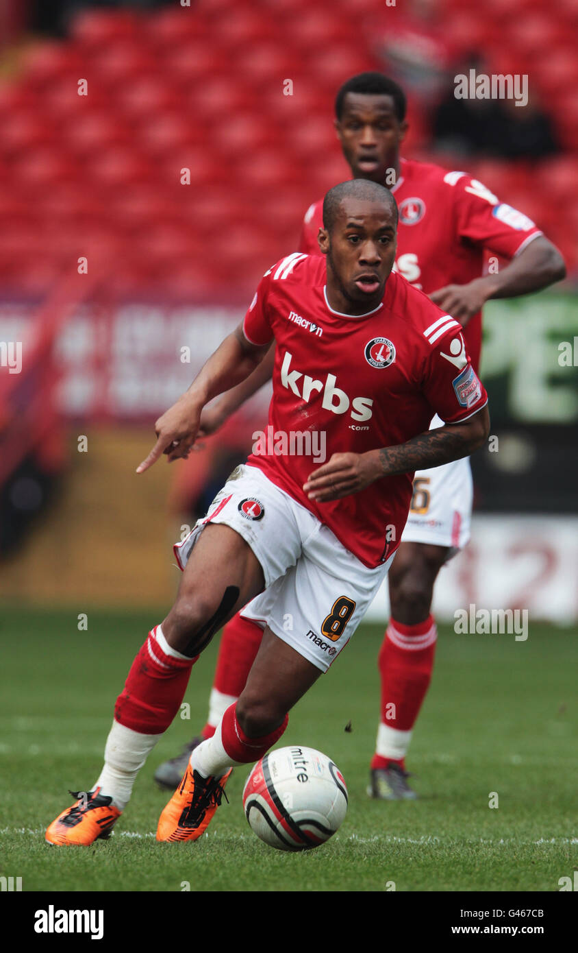 Soccer - npower Football League One - Charlton Athletic v Brentford - The Valley Stock Photo