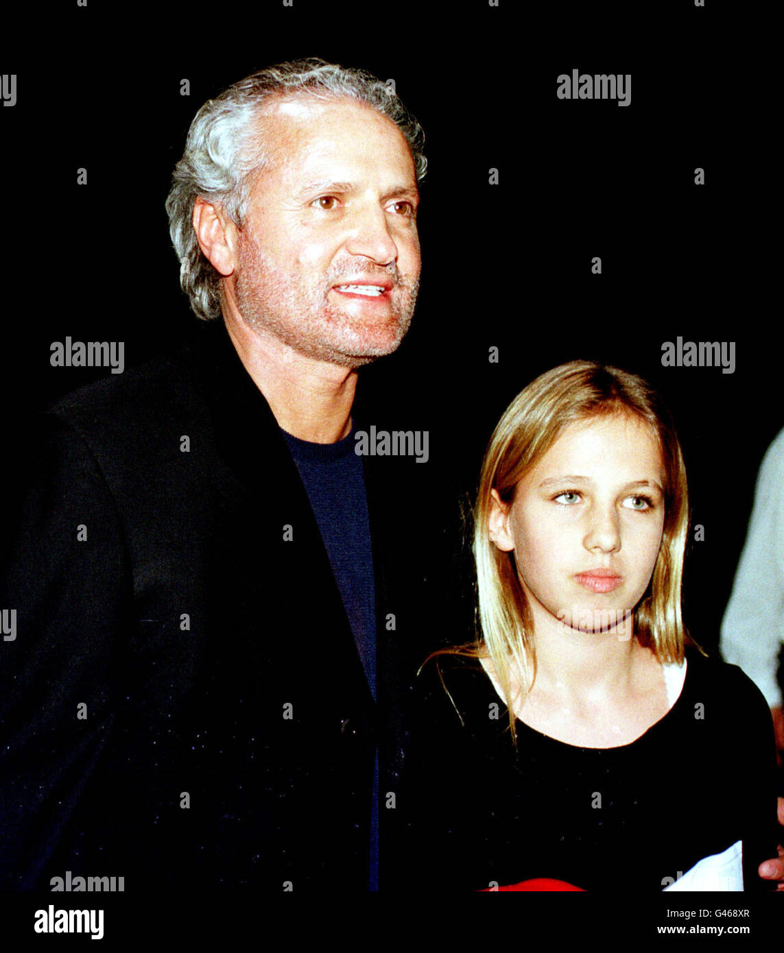 FASHION DESIGNER GIANNI VERSACE AND HIS NIECE ALLEGRA AT THE