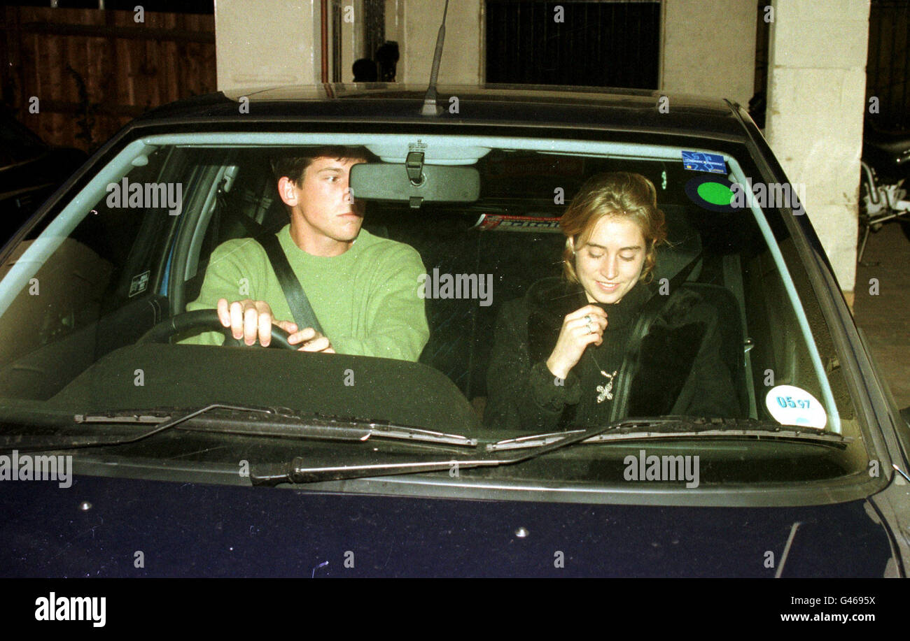 Tim Henman. LONDON : 27/1/97 : TENNIS PLAYER TIM HENMAN AND LUCY HEALD. PA NEWS PHOTO. Stock Photo