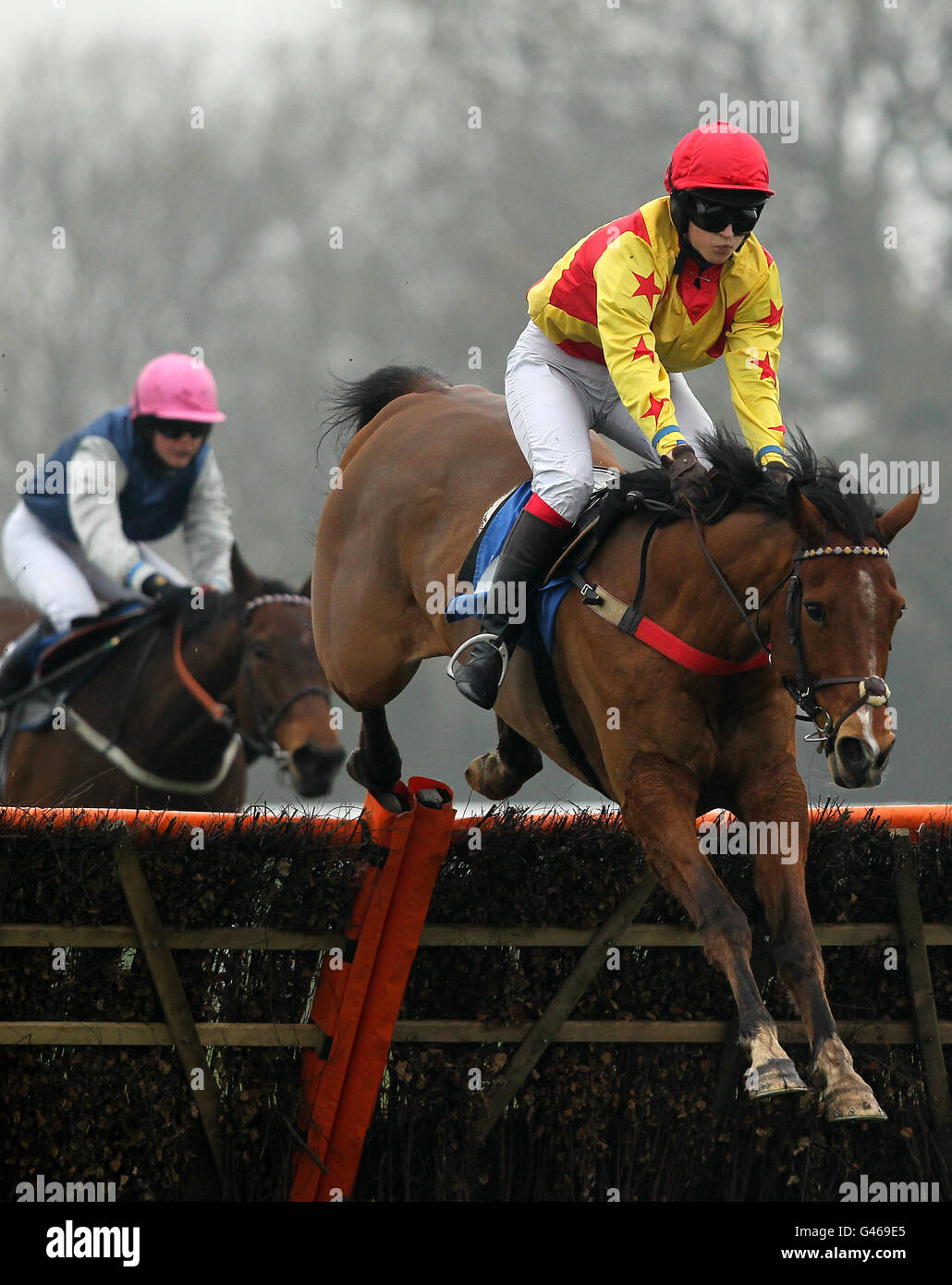 Huntingdon Races Horse Racing - Festival Raceday - Huntingdon Racecourse Stock Photo - Alamy