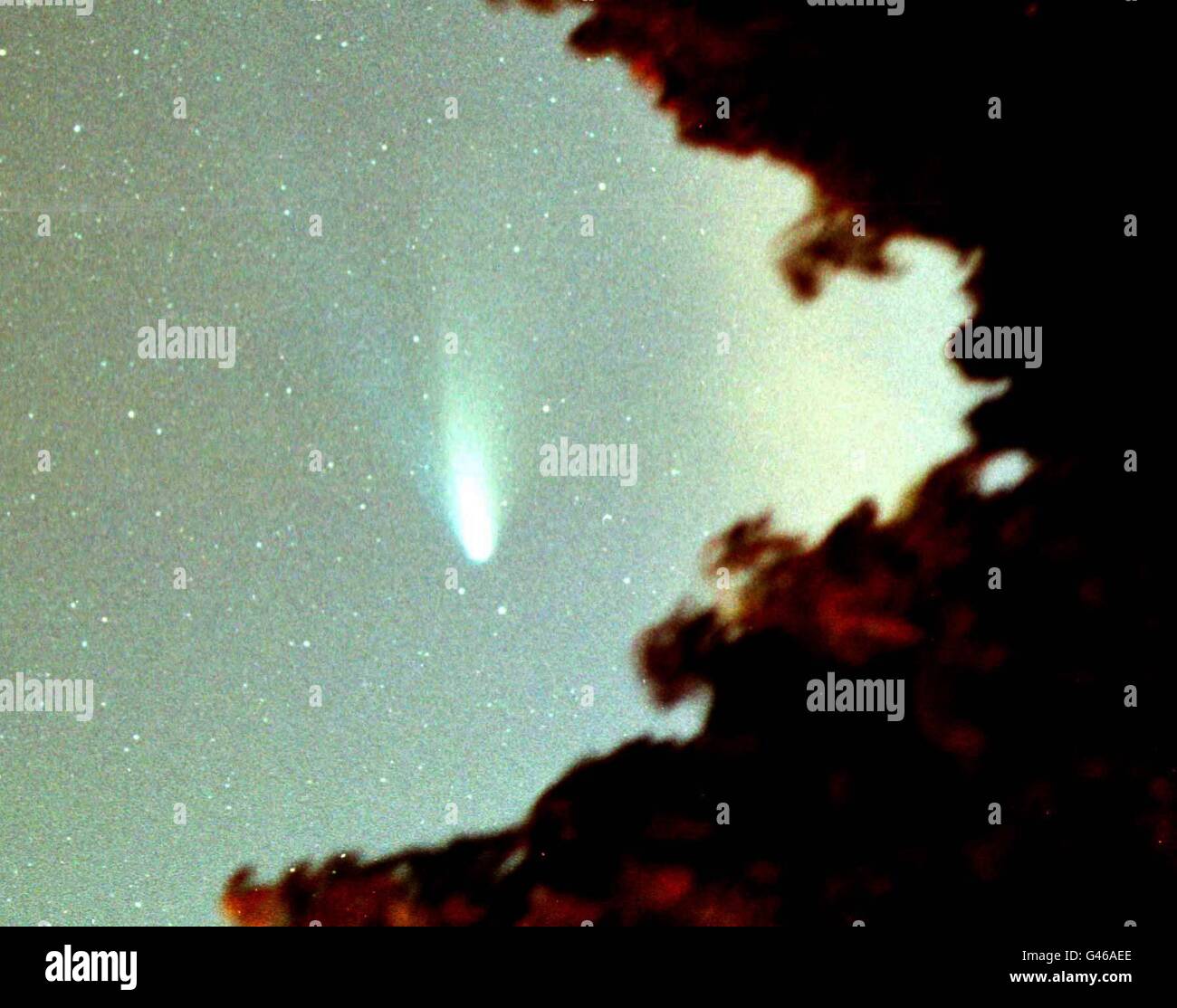 Hale-Bopp Comet (Bath) Stock Photo