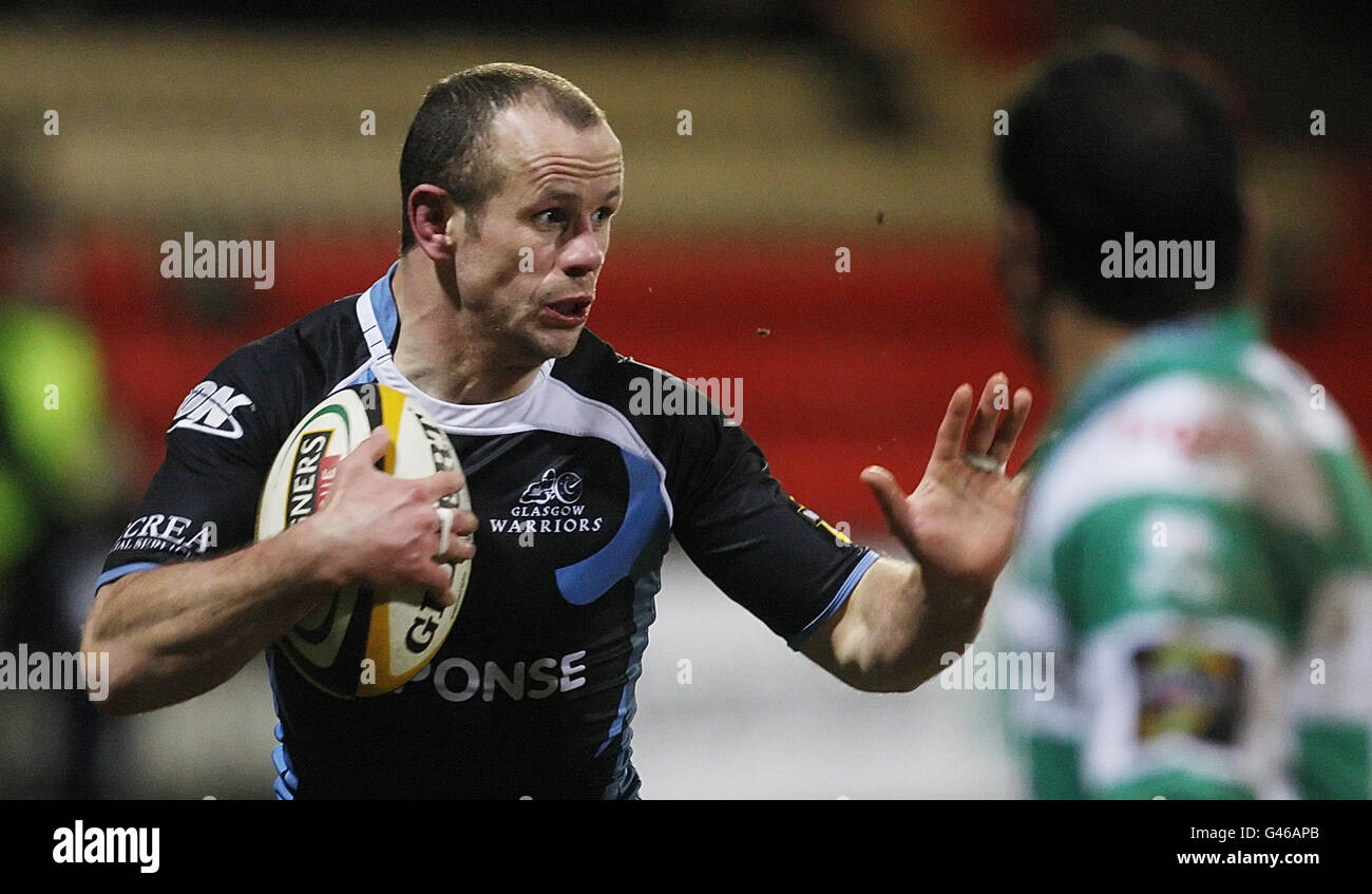 Rugby Union - Magners League - Glasgow Warriors v Benetton Treviso - Firhill Stadium. Hare in action during the Magners League match at Firhill Stadium, Glasgow. Stock Photo