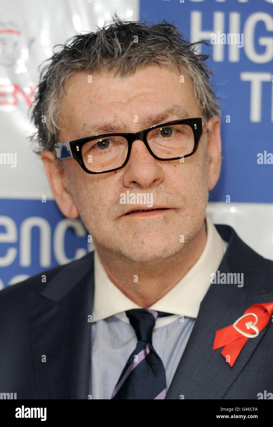 Jack Vettriano attends the Terrence Higgins Trust's Lighthouse Gala Auction at Christie's auction house, London. Stock Photo