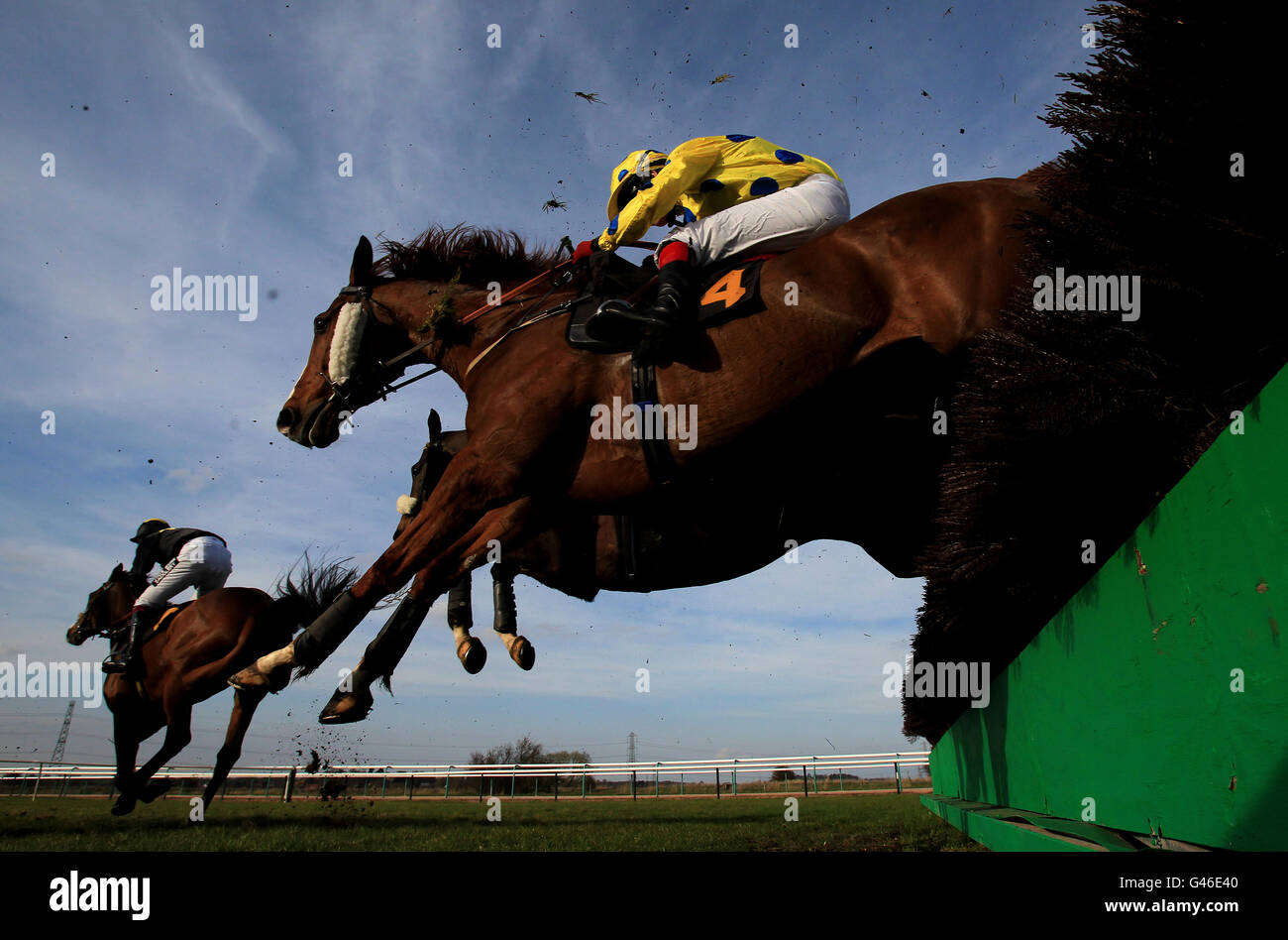 Horse Racing - Southwell Racecourse Stock Photo