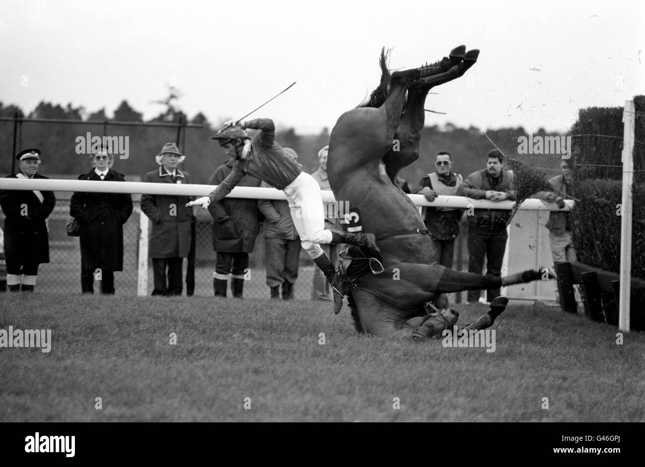 Horse Racing - Punch Bowl Amateur Chase - Ascot Racecourse Stock Photo