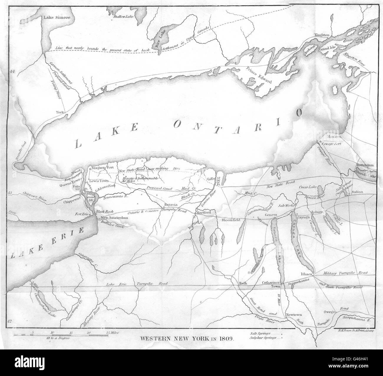 Map of ontario Black and White Stock Photos & Images - Alamy
