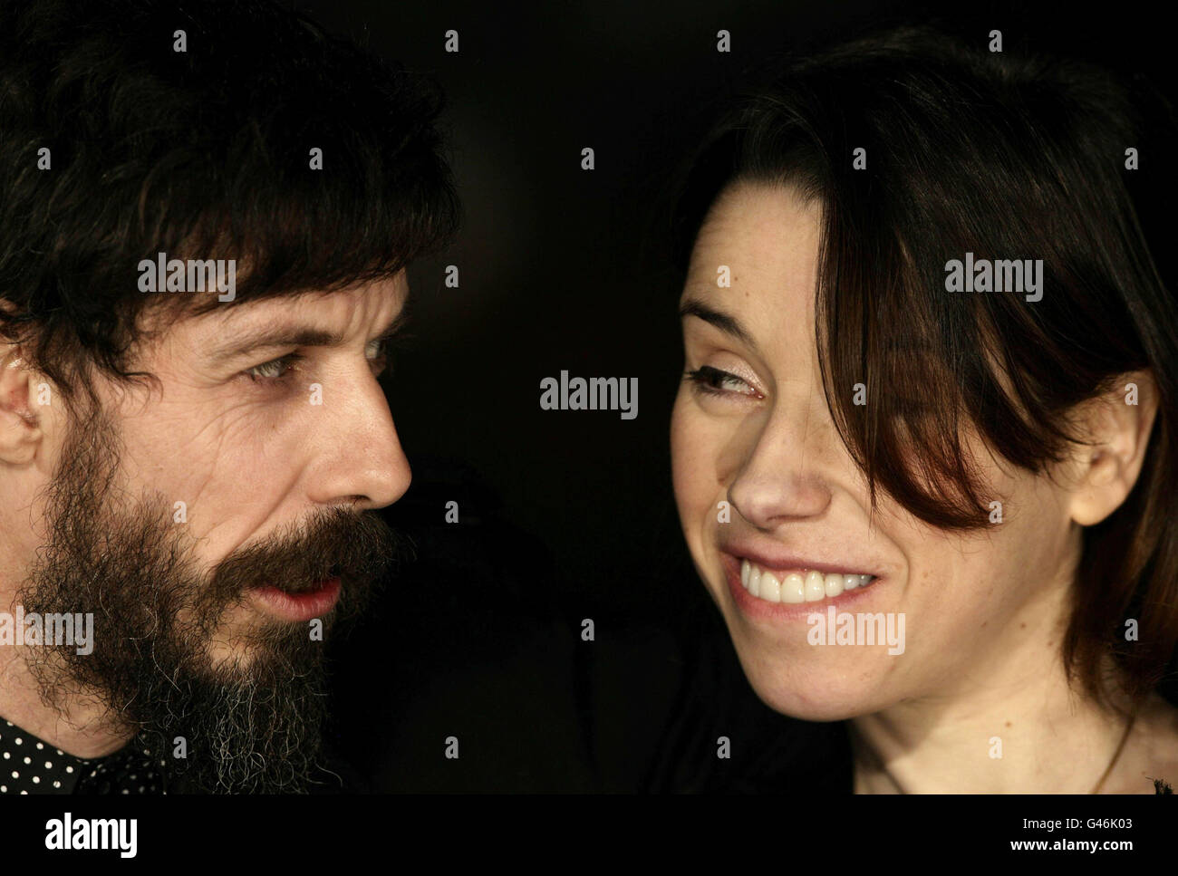 Two of the stars of the film Noah Taylor and Sally Hawkins arriving for the premiere of Submarine, at the BFI Southbank in central London. Stock Photo