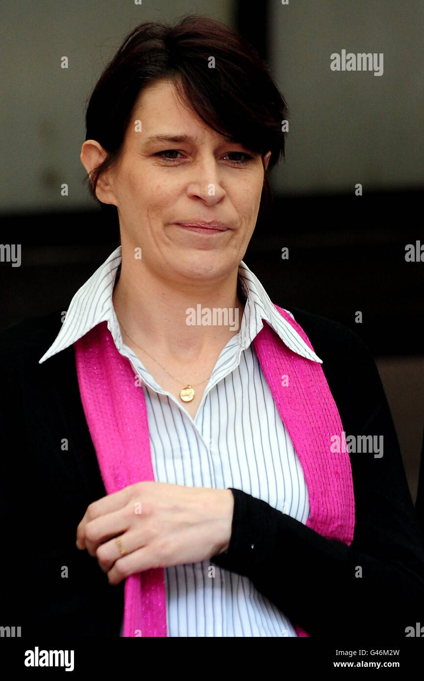 Kim Smith is seen outside Birmingham Crown Court, where Christopher Grady was convicted of murdering their five-year-old daughter Gabrielle after he drove his car into a freezing river with her on the front passenger seat. Stock Photo