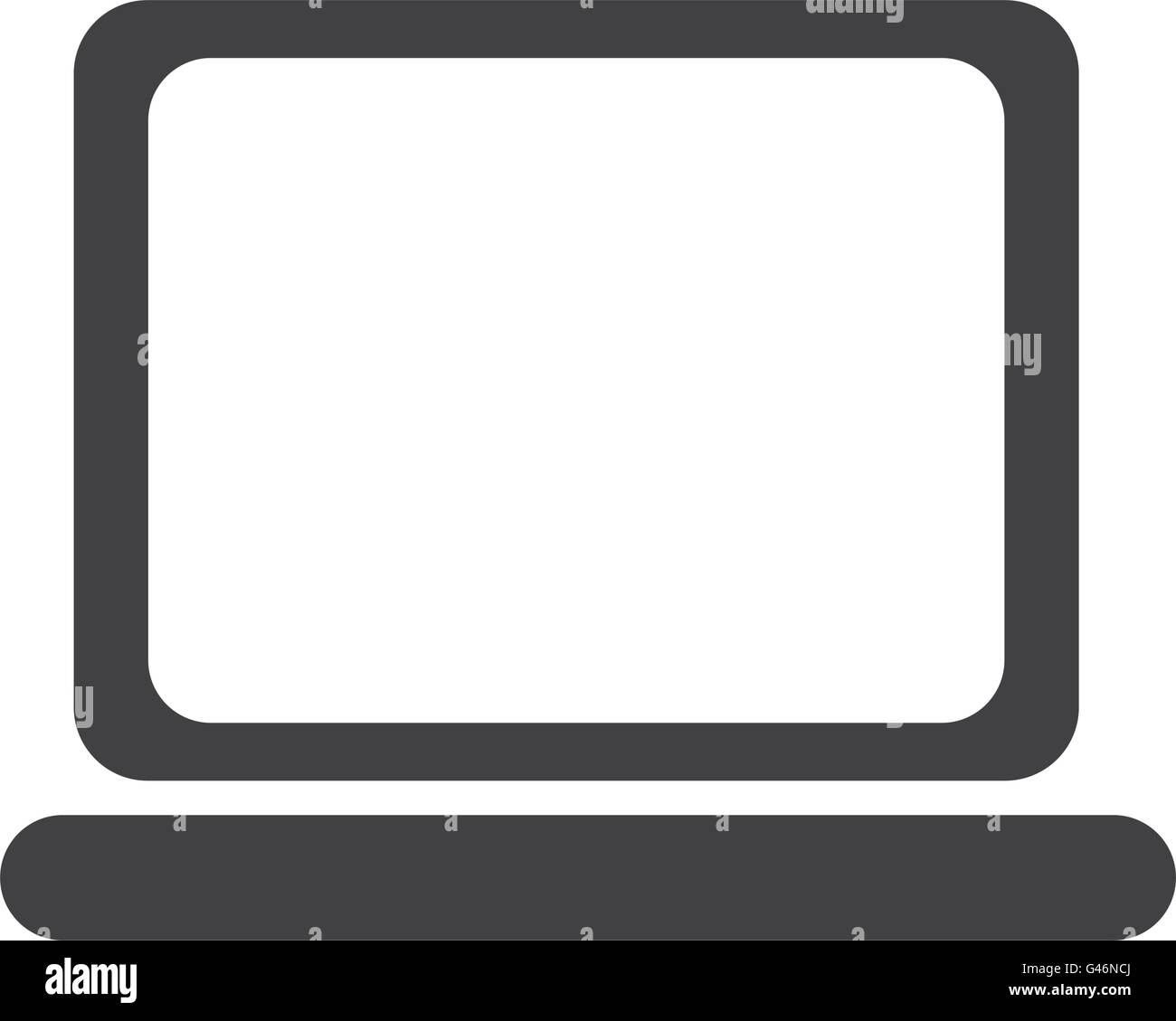 Computer Black Vector black laptop design, vector graphic Stock Vector Image & Art - Alamy