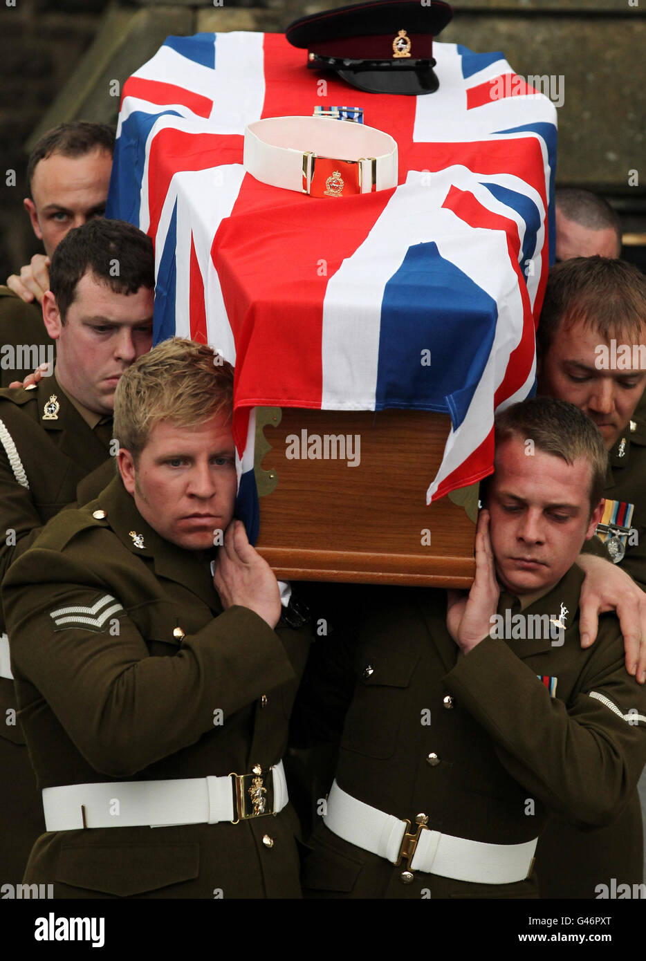 Funeral for Lance Corporal Liam Tasker Stock Photo - Alamy