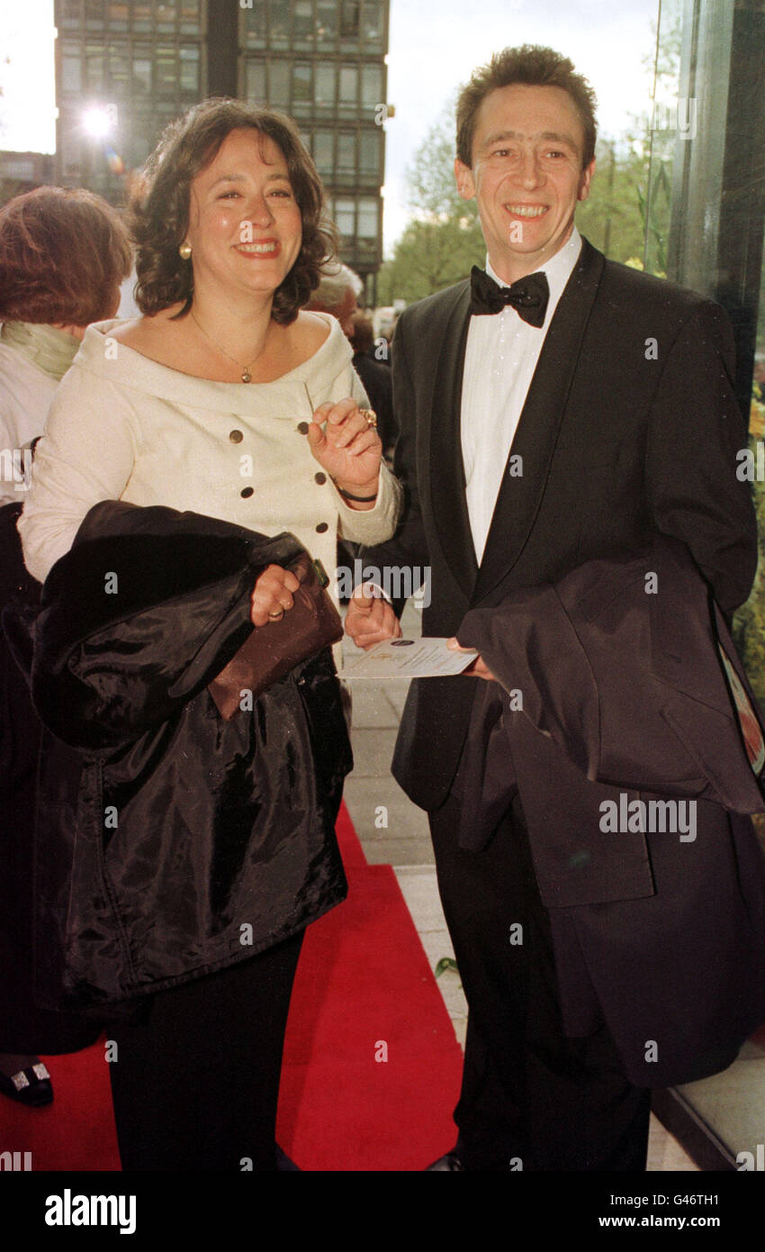 Arabella Weir and Paul Whitehouse of the BBC comedy show The Fast Show arrive at the Royal Albert Hall for the BAFTA awards. Stock Photo