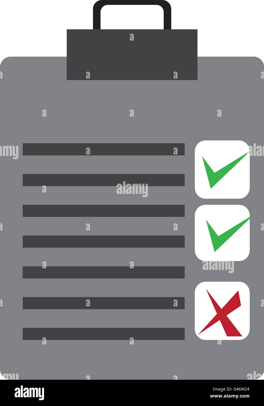 check list with icons,vector graphic Stock Vector Image & Art Alamy