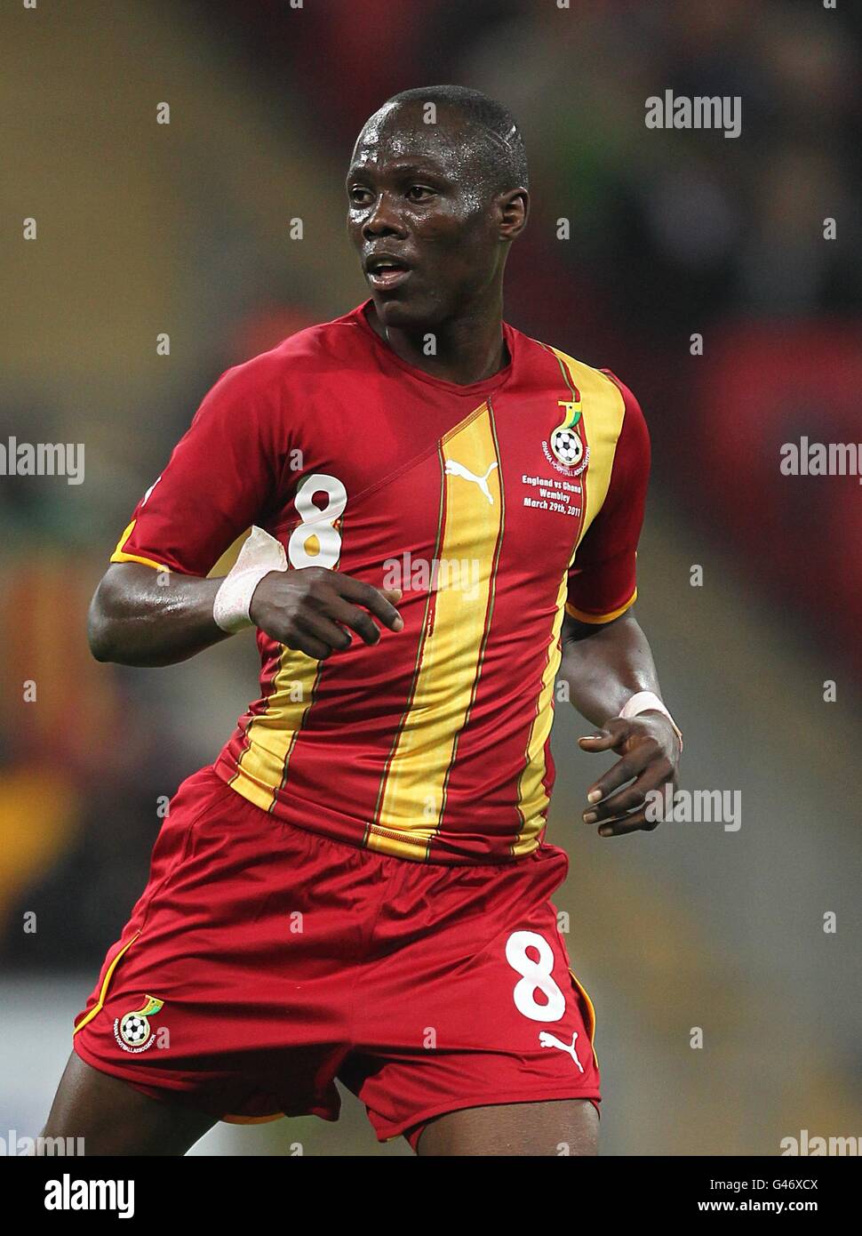 Soccer - International Friendly - England v Ghana - Wembley Stadium. Emmanuel Agyemang-Badu, Ghana Stock Photo