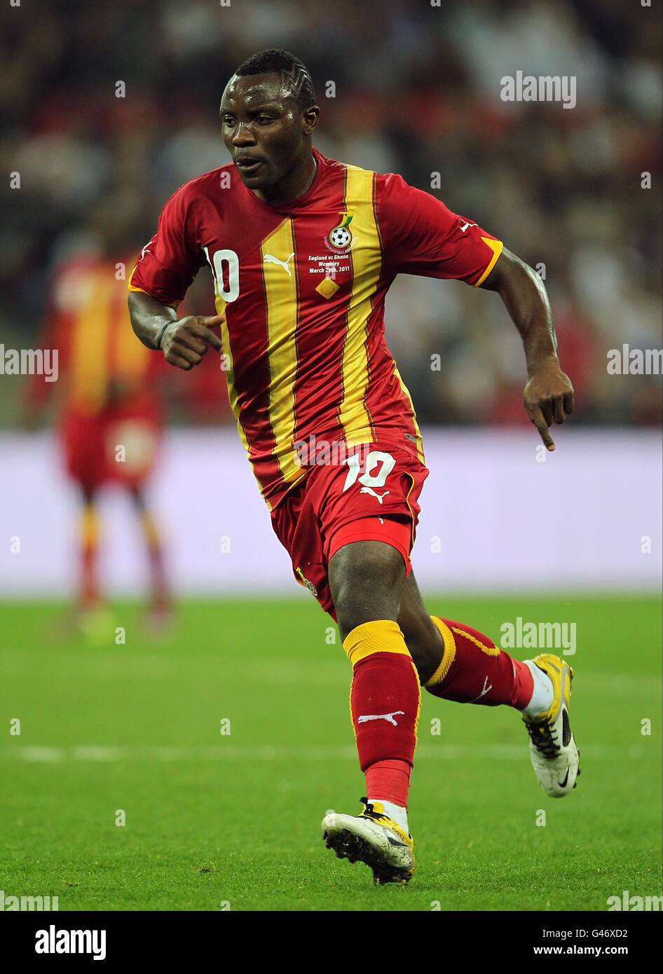 Soccer - International Friendly - England v Ghana - Wembley Stadium. Kwadwo Asamoah, Ghana Stock Photo