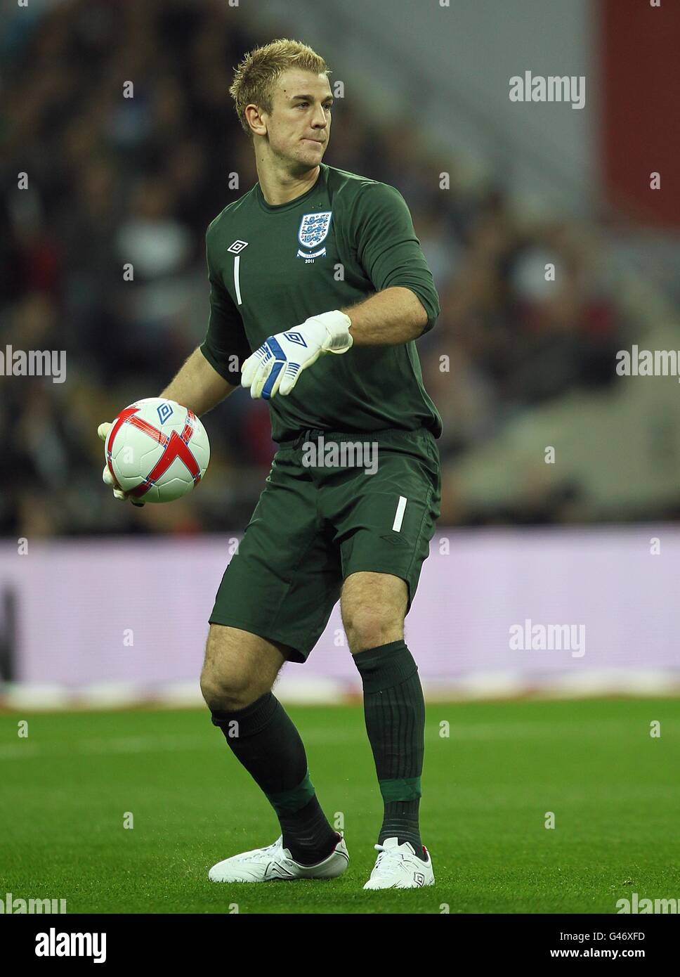 Soccer - International Friendly - England v Ghana - Wembley Stadium. Joe Hart, England goalkeeper Stock Photo