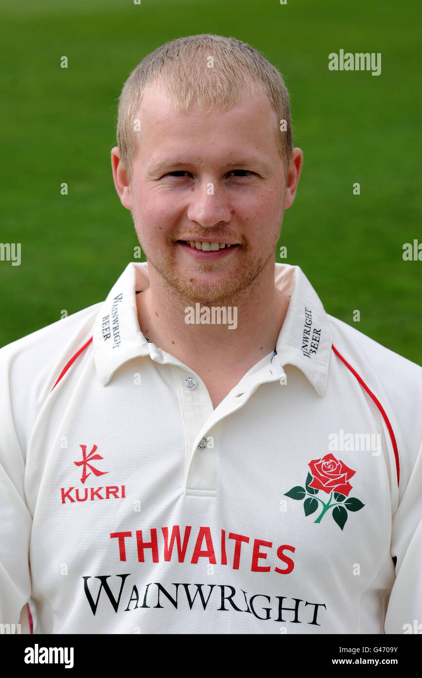 Cricket - 2011 Lancashire Photo Call - Old Trafford Cricket Ground. Karl Brown, Lancashire Stock Photo