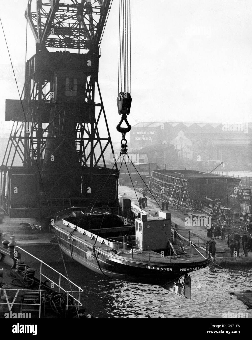 Transport - Water - Wherry's - Wallsend-on-Tyne Stock Photo