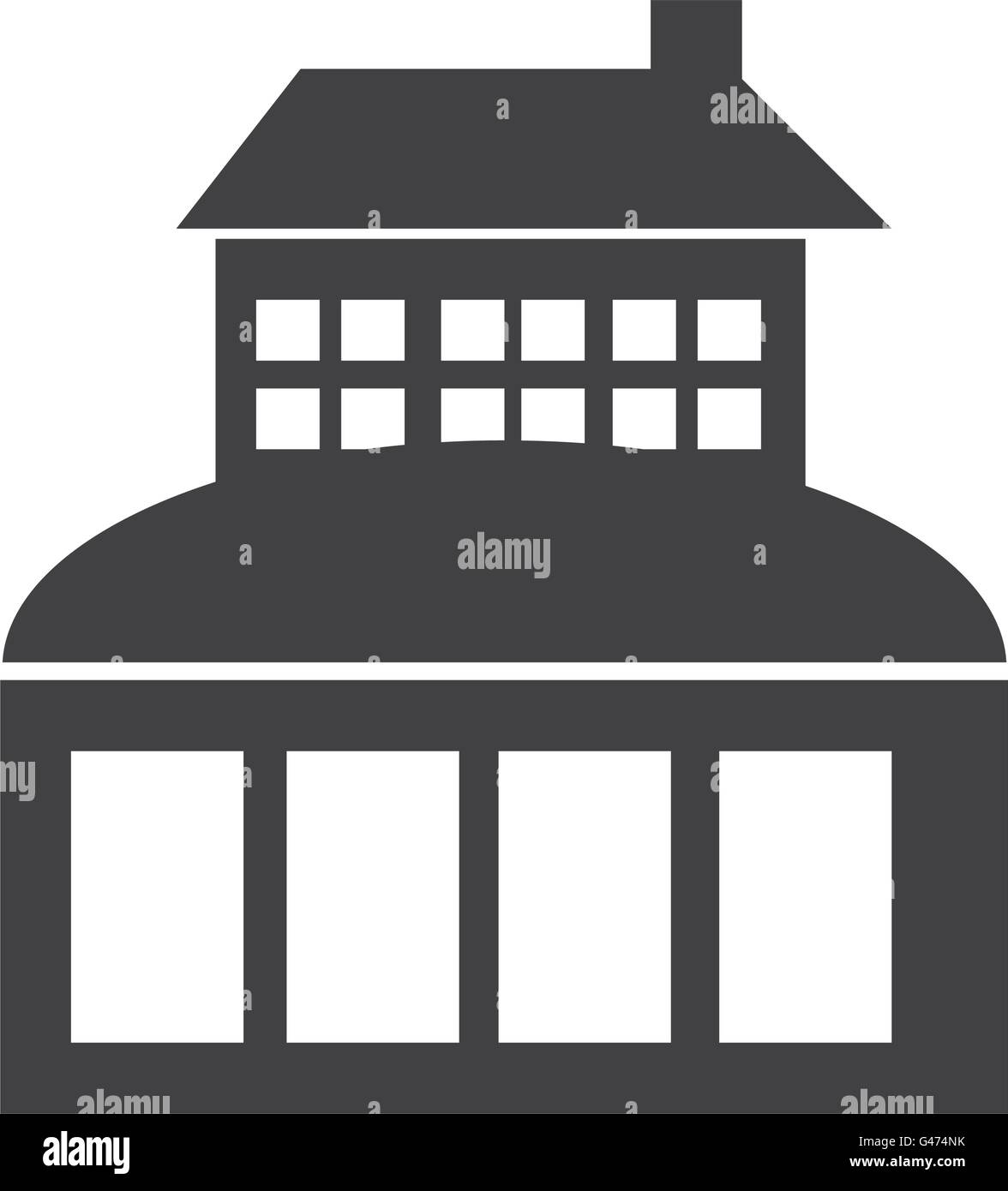 Real estate design. Building icon. Flat and isolated illustratio Stock ...