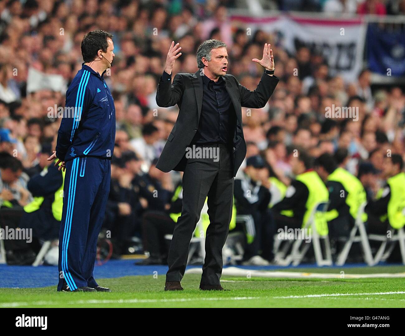 Santiago Bernabeu Real Madrid Manager Jose Mourinho Hi res Stock Santiago Bernabeu Real Madrid Manager Jose Mourinho Hi res Stock