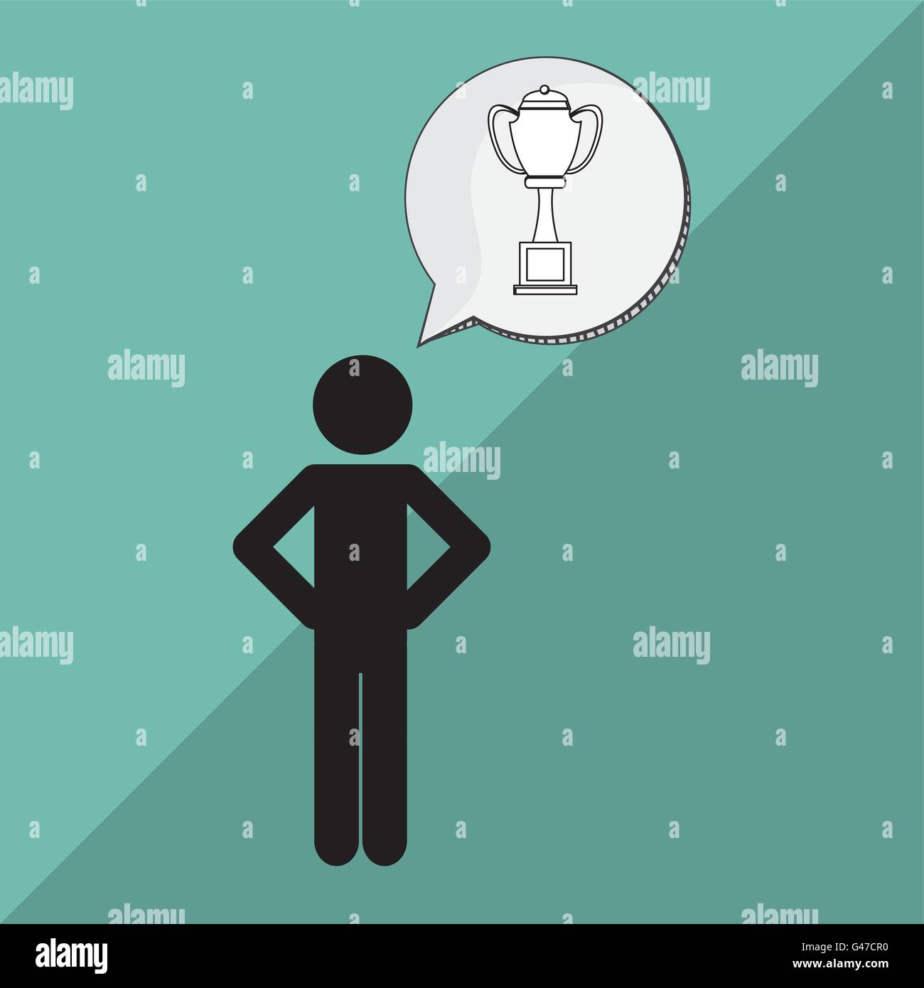 Winner design. Success icon. Flat illustration, vector graphic Stock ...