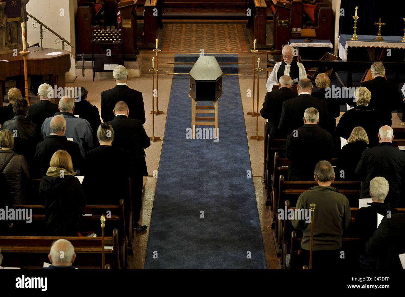 John Horwood funeral Stock Photo