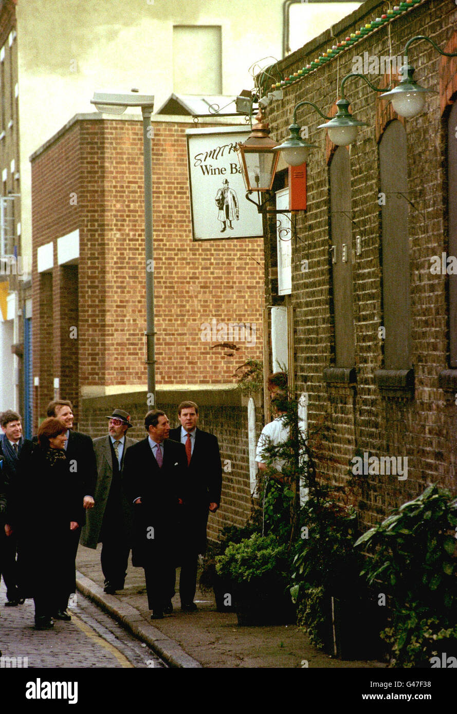 PA NEWS THE PRINCE OF WALES AND LESLEY CHALMERS CHIEF EXECUTIVE OF KING