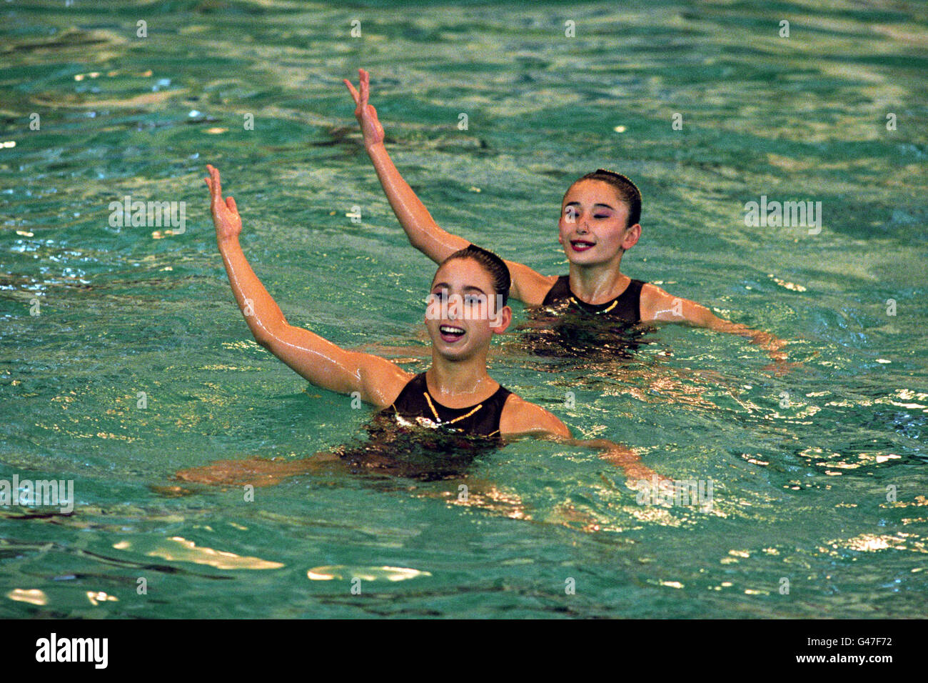 Swimming synchronized goodwill games hires stock photography and