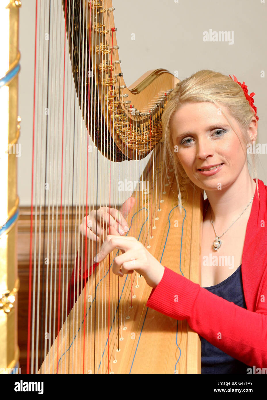Harpist in wedding hires stock photography and images Alamy