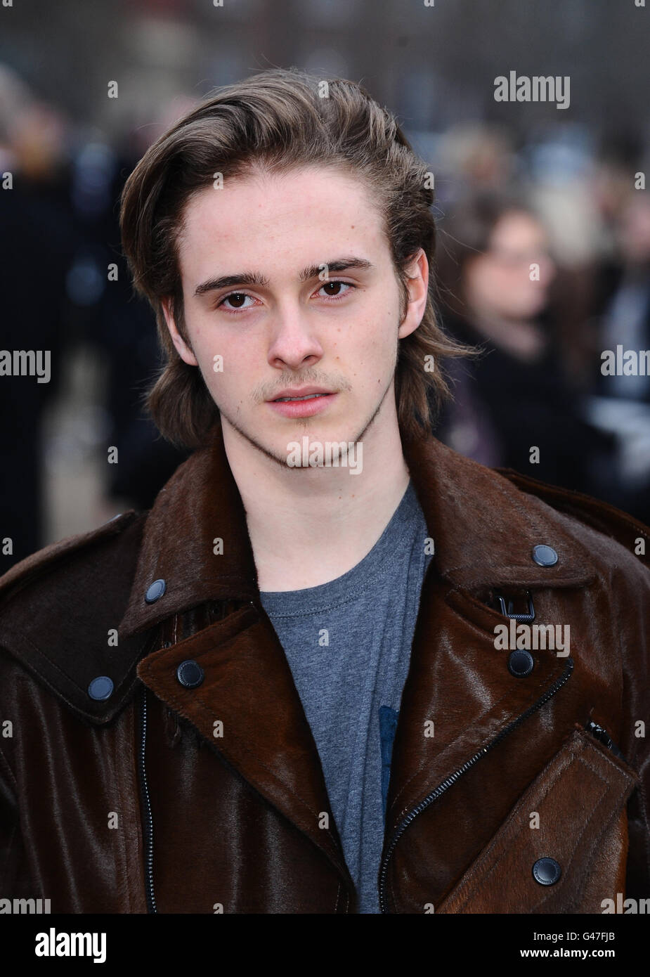 Alex Watson arrives for the Burberry Fashion Show at Hyde Park in London.  PRESS ASSOCIATION Photo Picture date: Monday, February 21, 2011. Photo  credit should read: Ian West/PA Stock Photo - Alamy