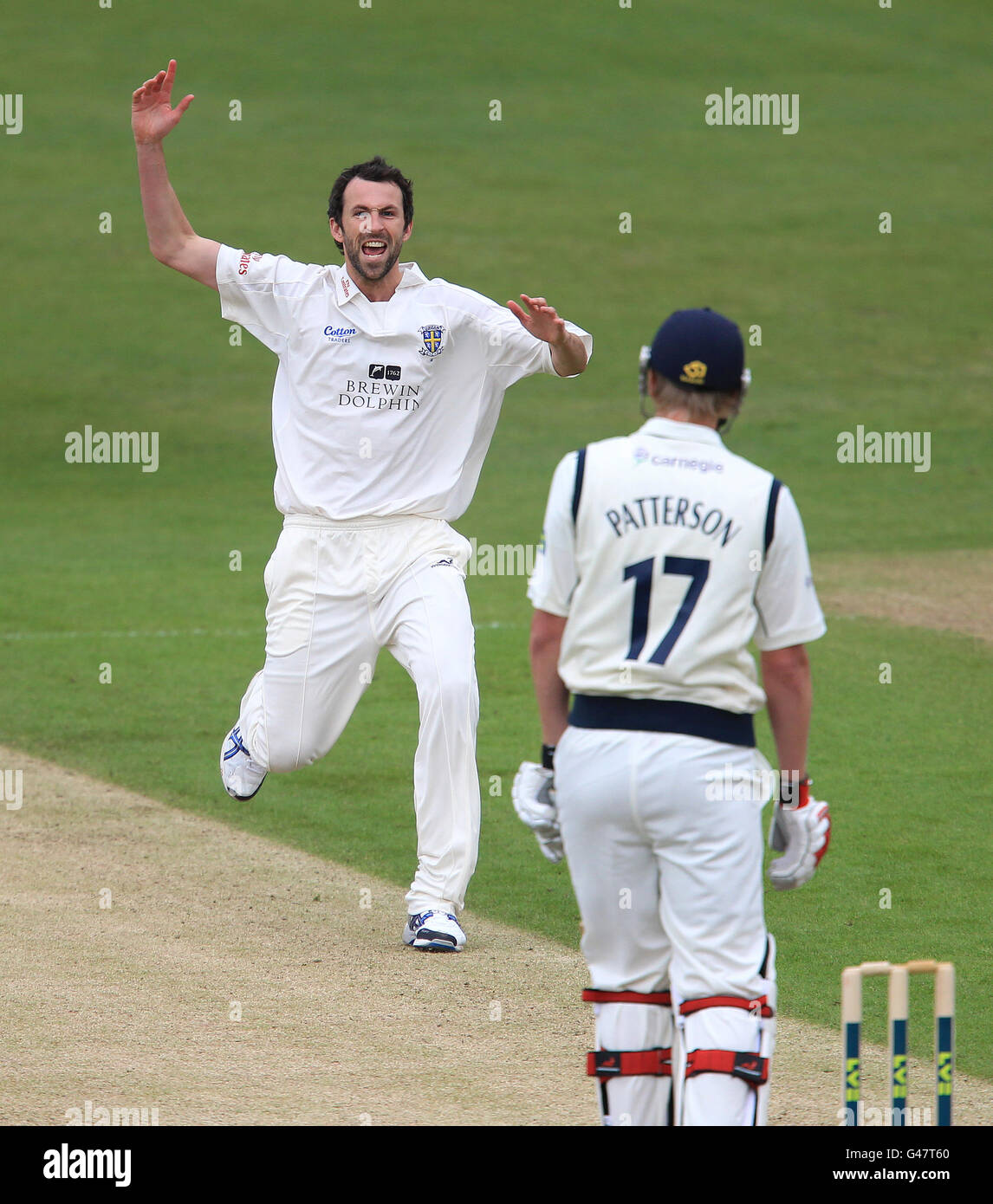 Cricket - Liverpool Victoria County Championship - Division One - Day Two - Yorkshire v Durham - Headingley Stock Photo