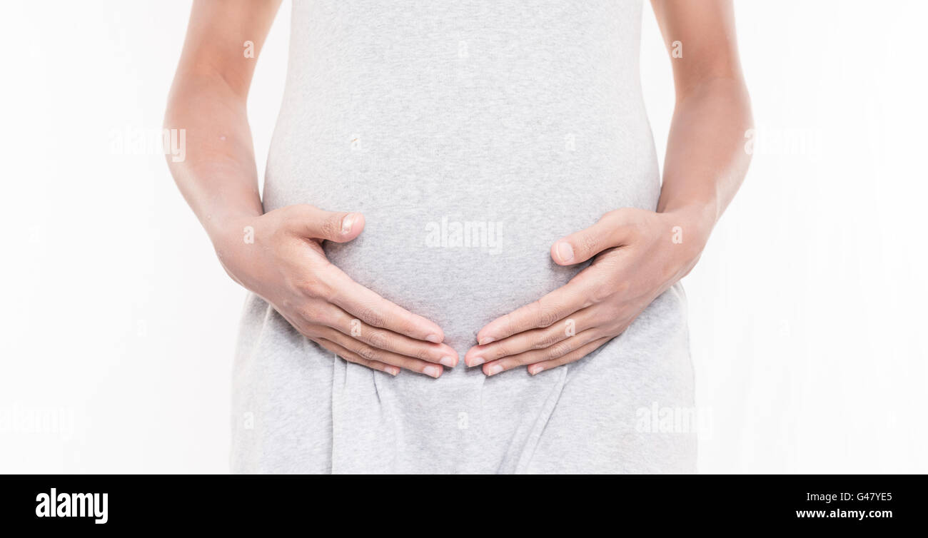 asian pregnant woman Stock Photo