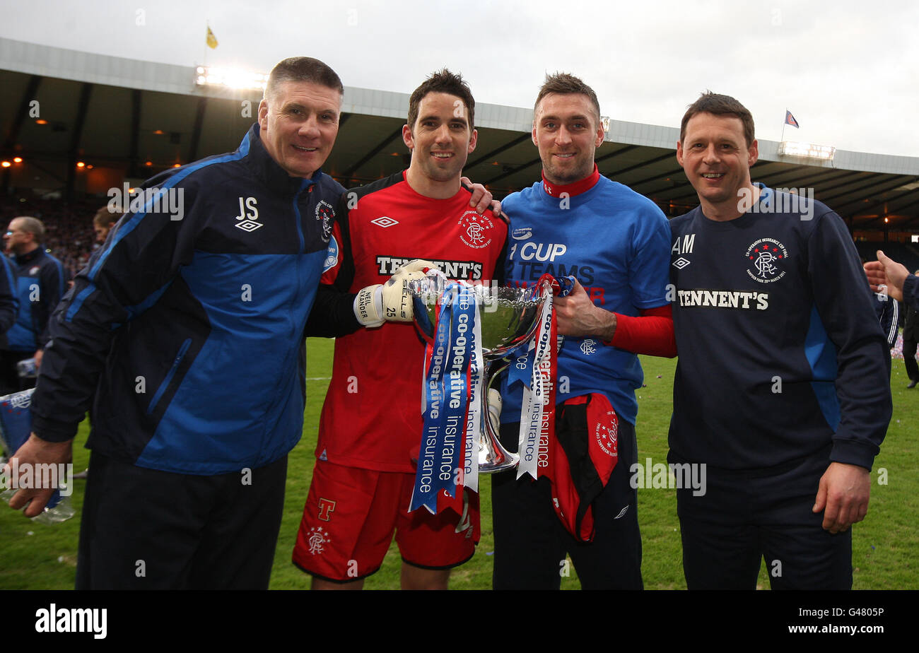 L r rangers goalkeeping coach jim stewart hires stock photography and