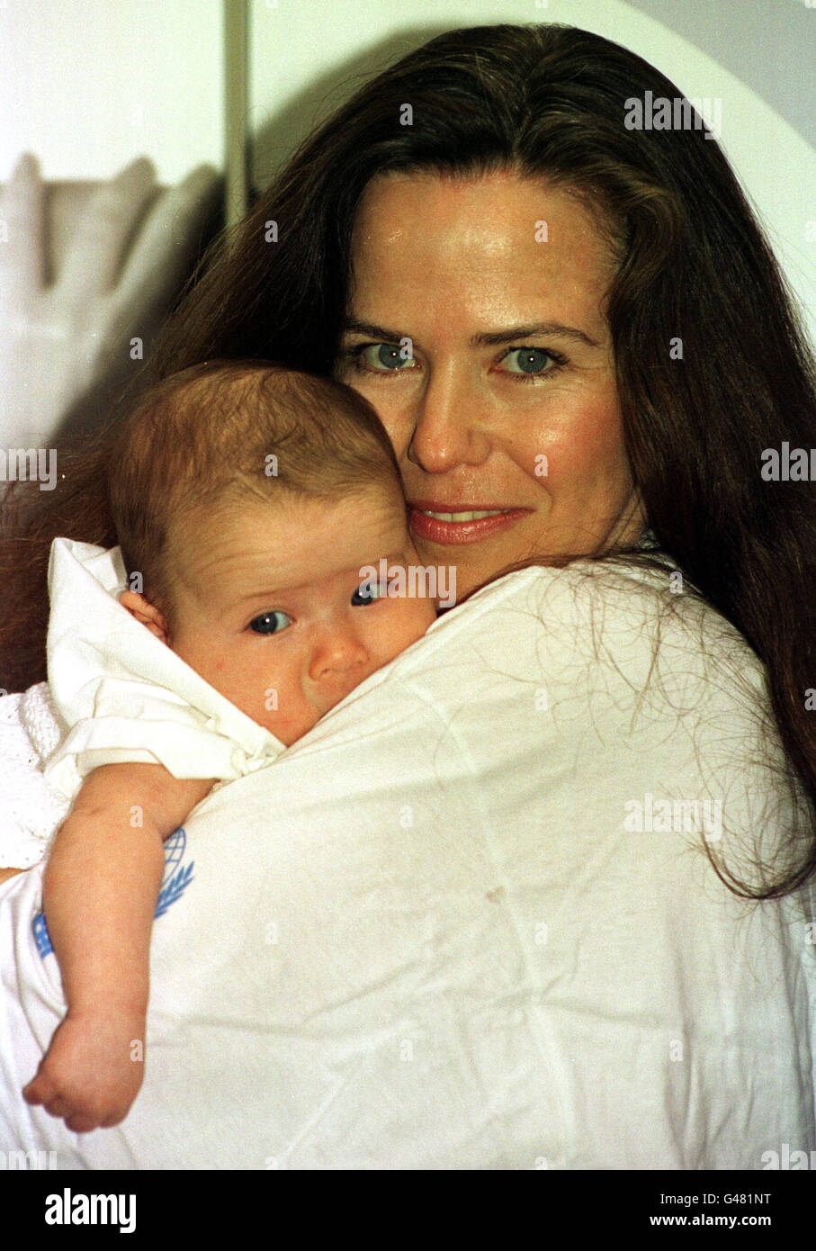 ACTRESS KOO STARK AND HER BABY DAUGHTER TATIANA. ACTRESS KOO STARK AND