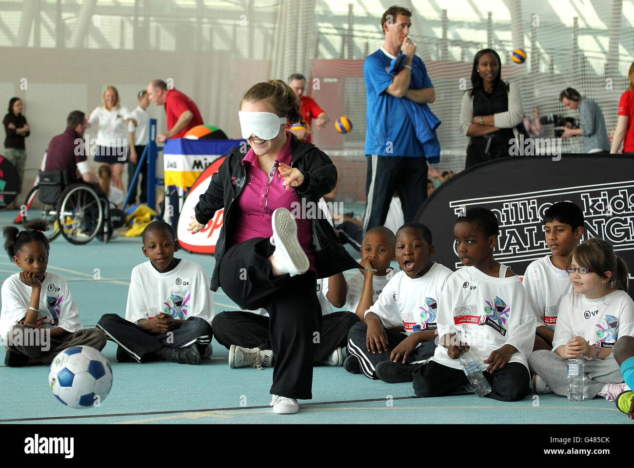 Paralympics - Sainsburys 1 Million Kids Challenge Launch - Lee Valley Athletics Centre Stock Photo