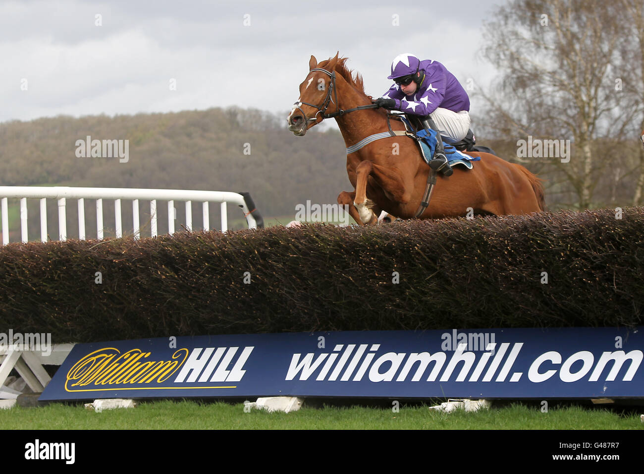 Racing ludlow riding rides jumping jumps fence hi-res stock photography ...