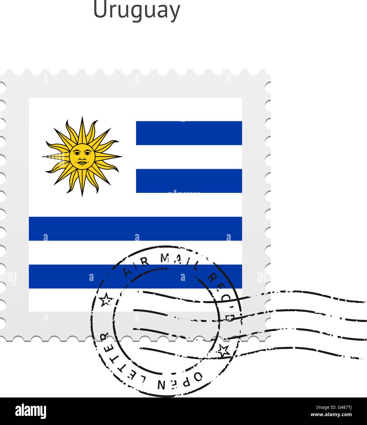 Uruguay Scott B7 MNH** Dam semi-postal stamp  Central & South America -  Uruguay, Semi-Postal Stamp / HipStamp