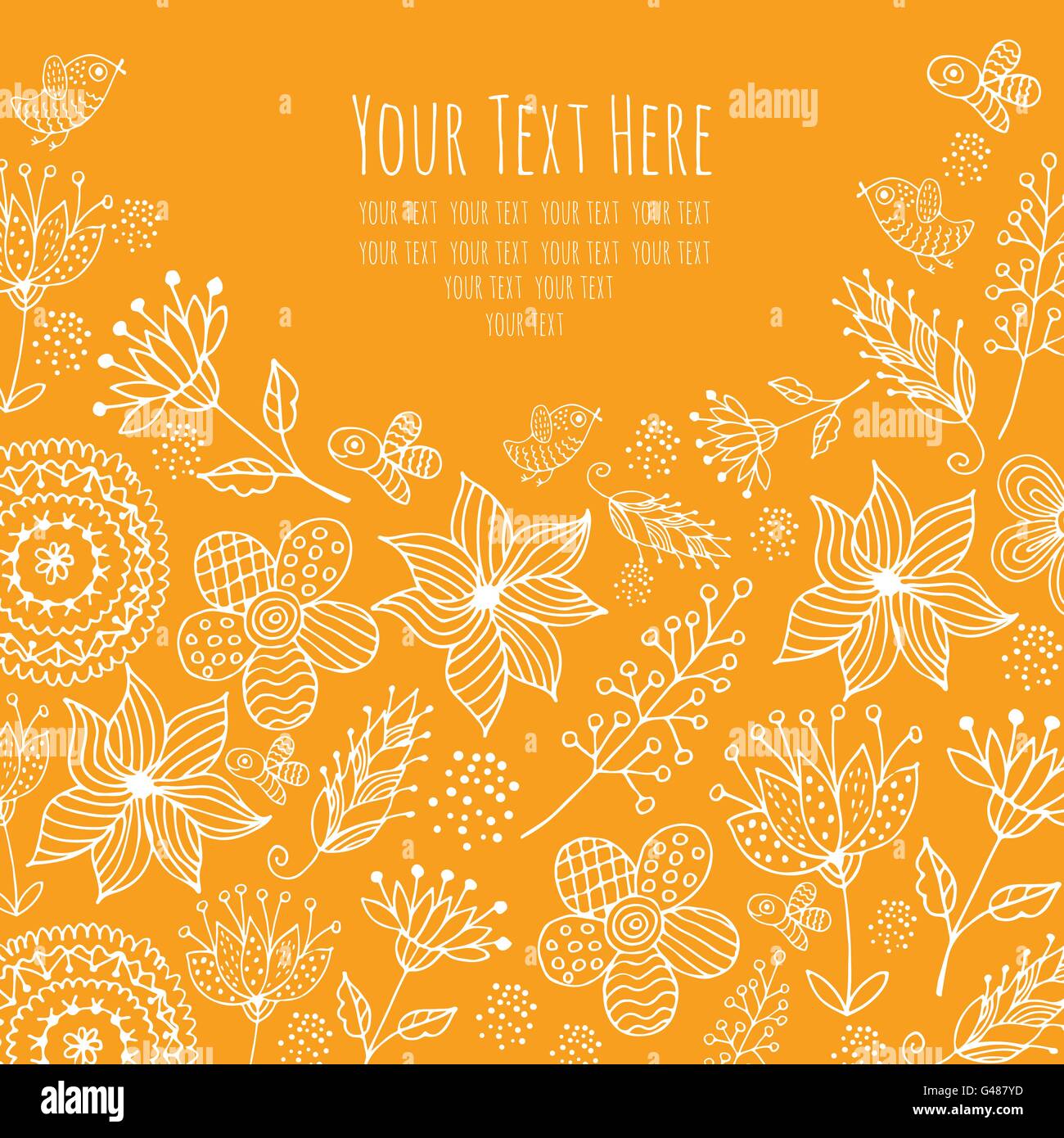vector floral frame Stock Vector Image & Art - Alamy