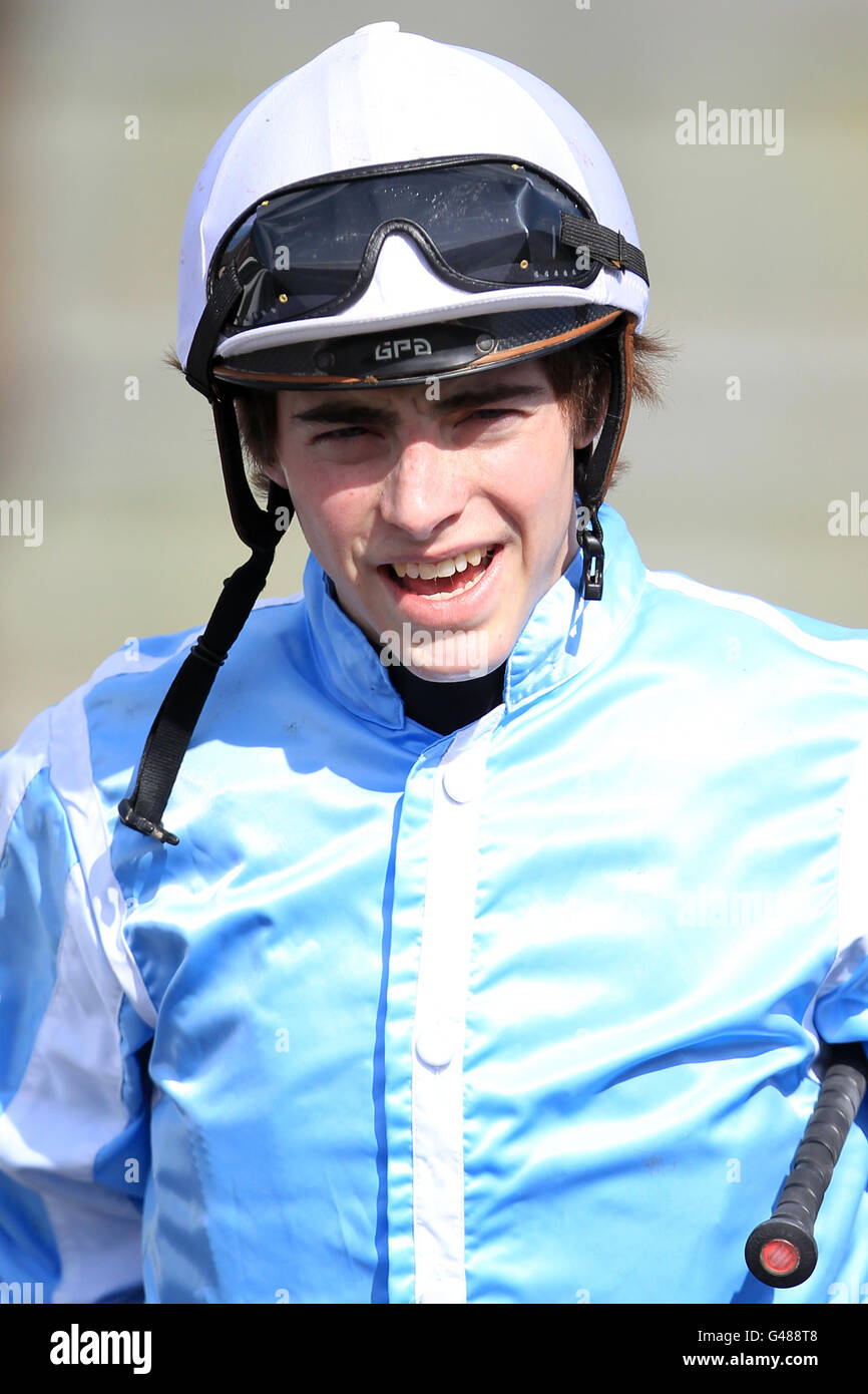 Horse Racing - Ladbrokes Race Day - Leicester Racecourse. Jack Doyle, jockey Stock Photo