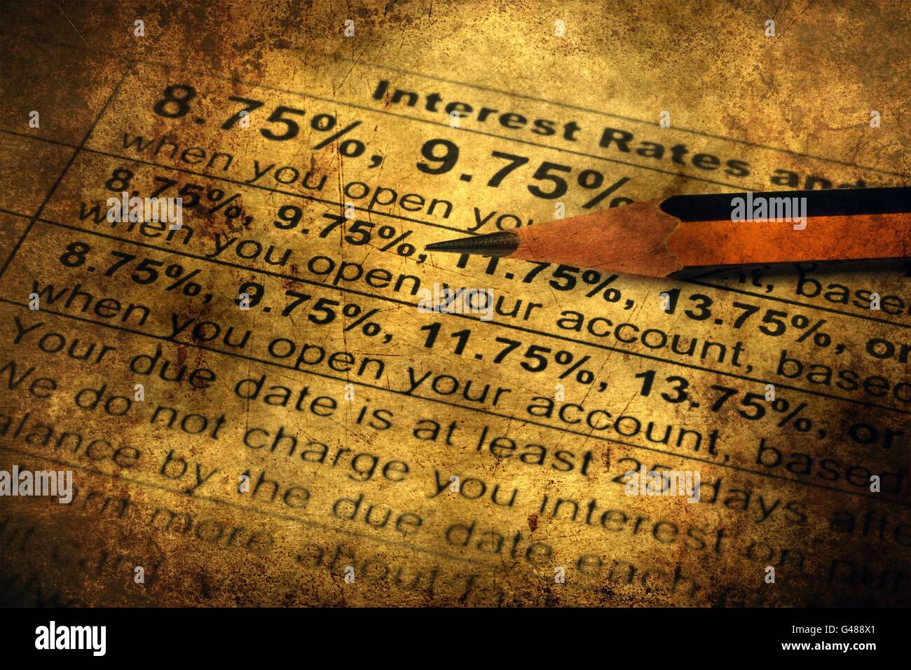Interest rates analyzing hi-res stock photography and images - Alamy