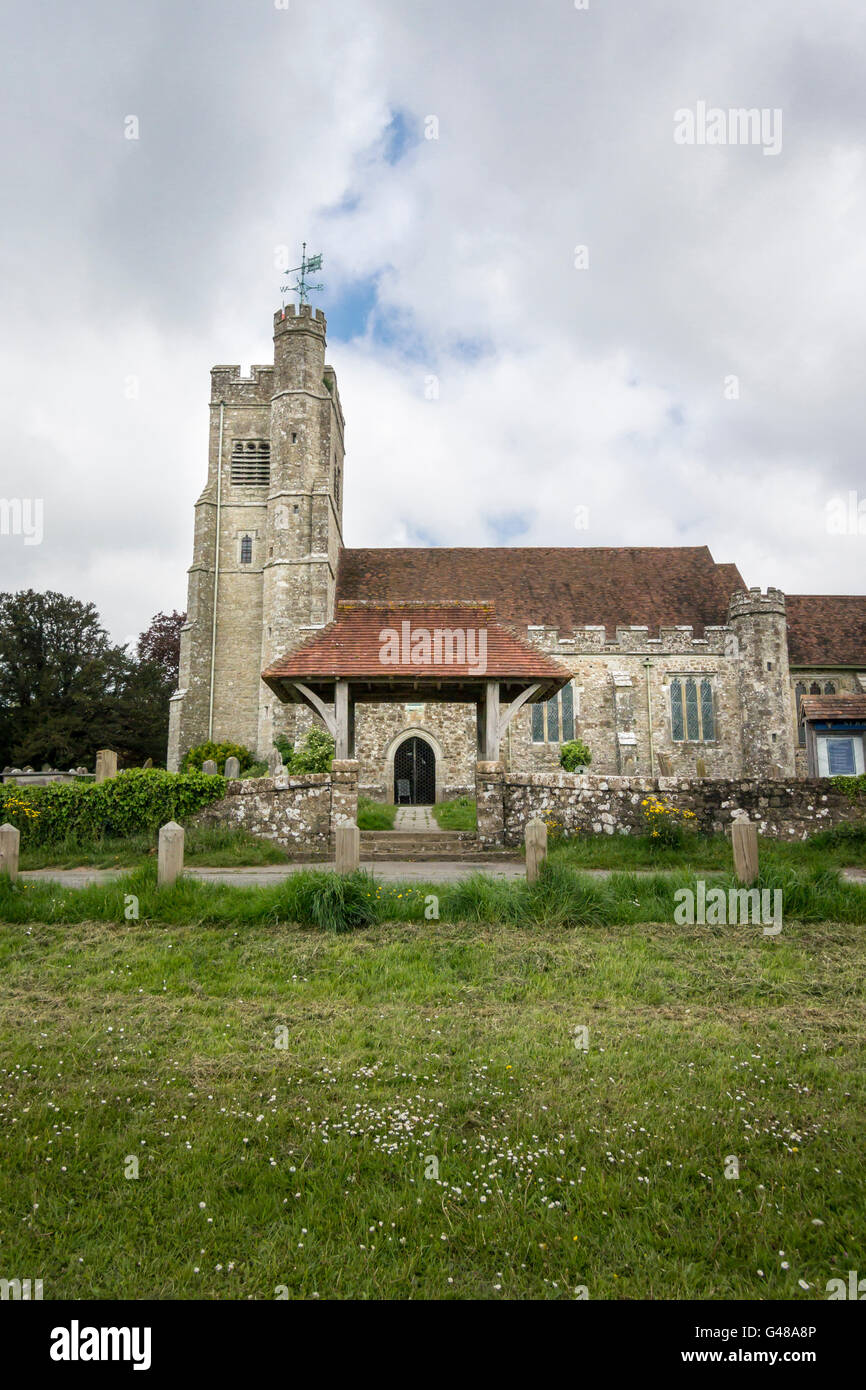 Saint John The Baptist Church At Harrietsham, Kent, Uk Stock Photo - Alamy