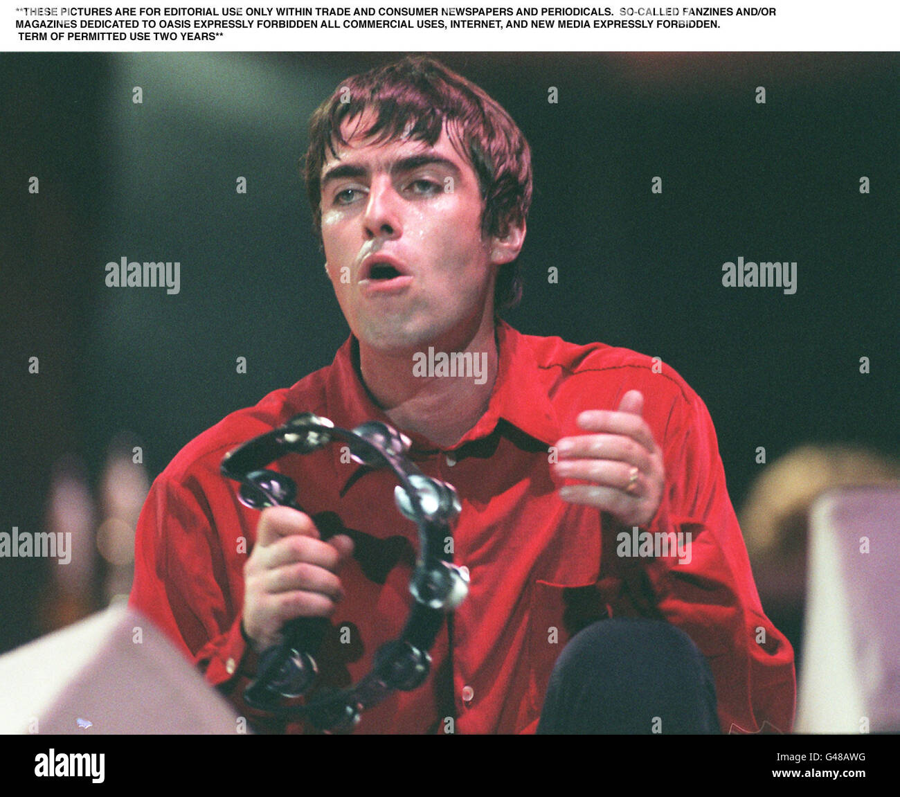 Oasis Earl's Court Liam Stock Photo Alamy