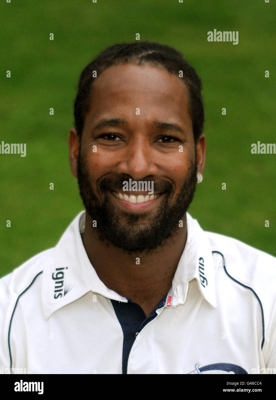 Corey Collymore, Middlesex Cricket Club press day, Lord's cricket ground Stock Photo