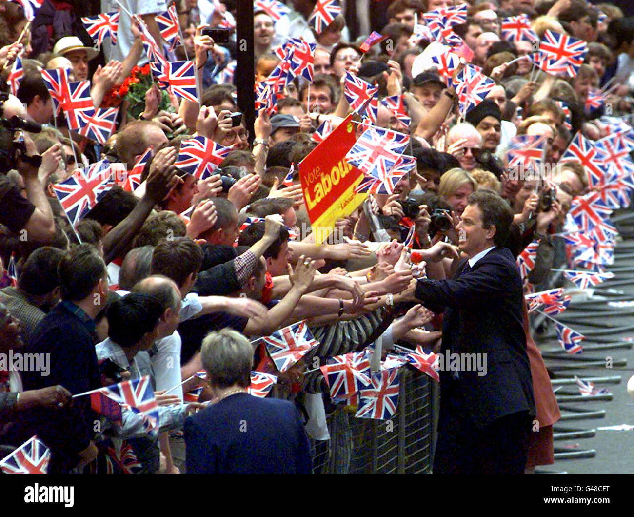 2nd MAY On this day in 1997 the Labour Party won a landslide victory