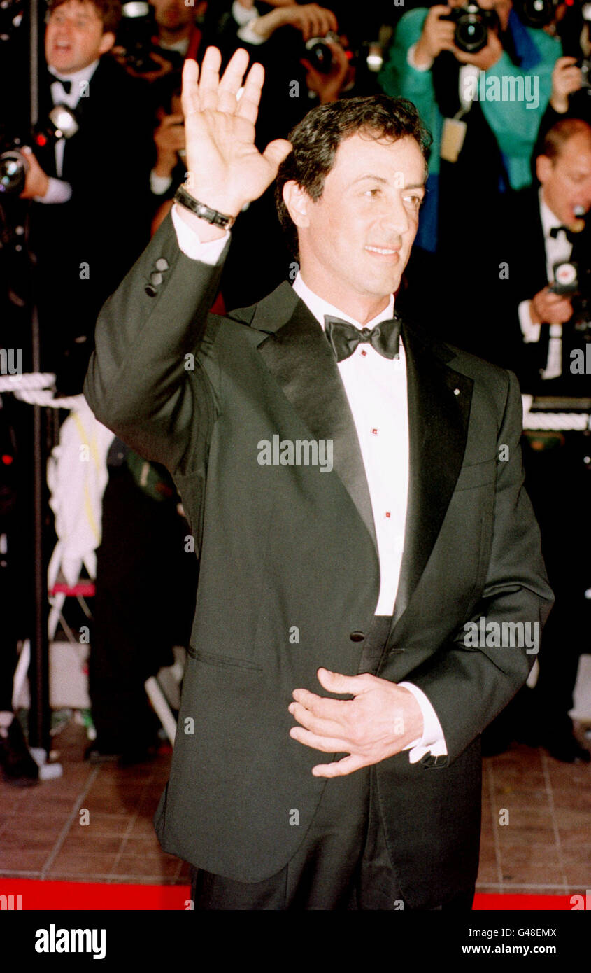 Actor Sylvester Stallone at the 50th Cannes Film Festival. Stock Photo