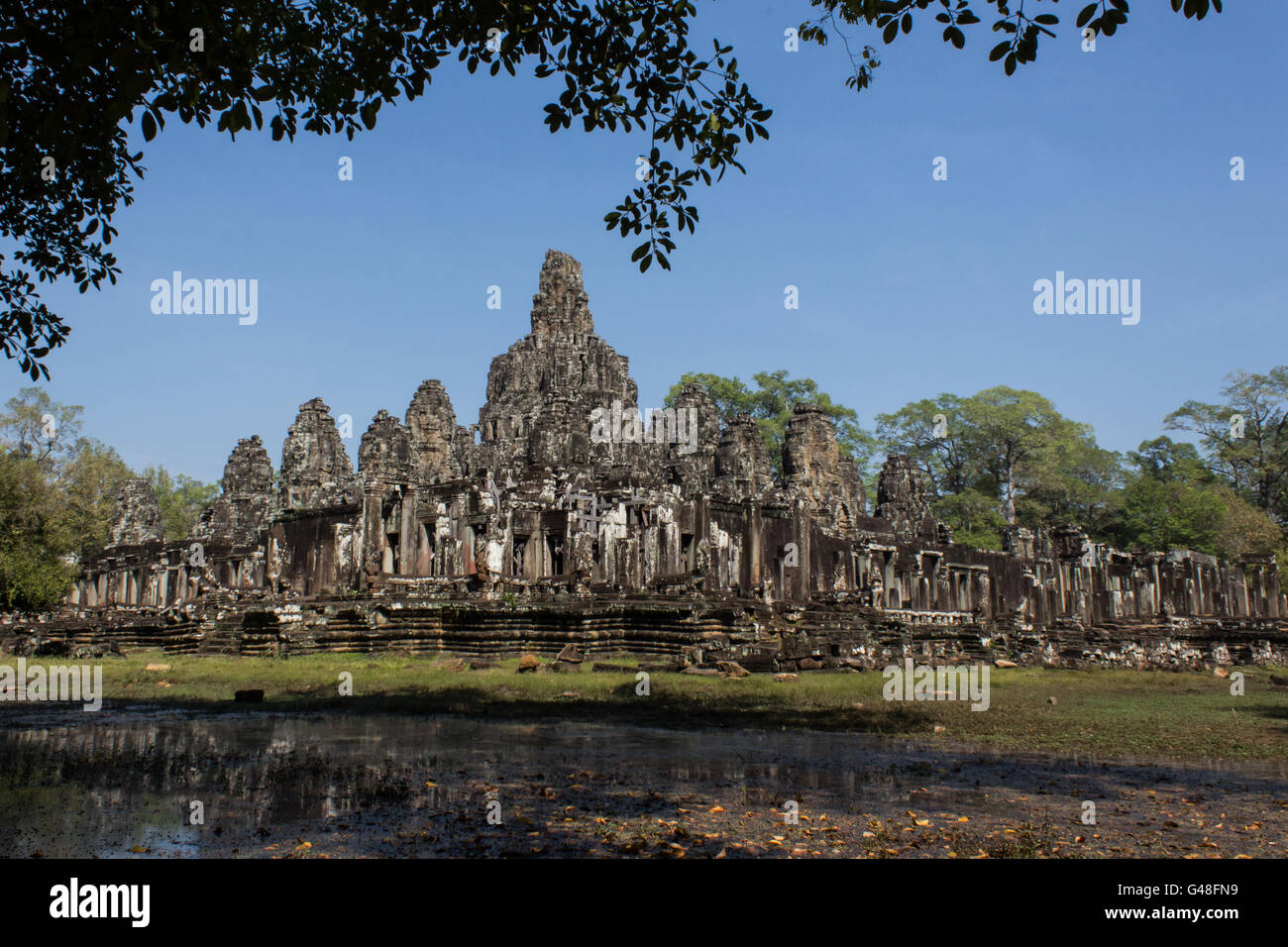Bayon temple - Angkor Wat , Cambodia Stock Photo - Alamy