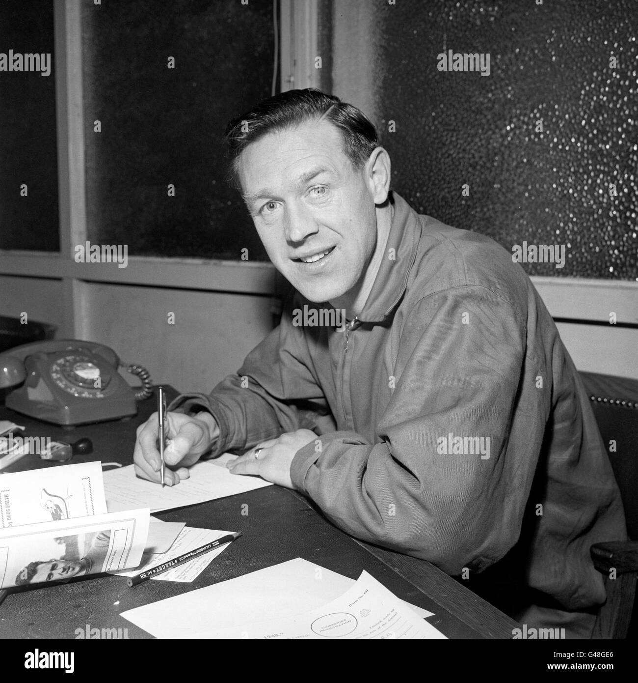Soccer - League Division Three - Millwall Photocall - The Den. Billy Gray, former Burnley, Chelsea and Nottingham Forest player, who is now player manager of Millwall FC. Stock Photo