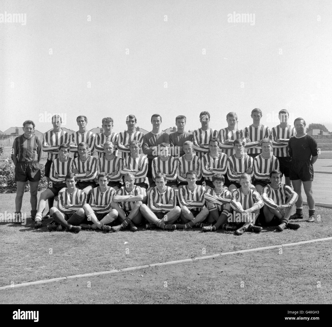 Brentford FC team group, Including Manager Billy Gray (far right). Stock Photo