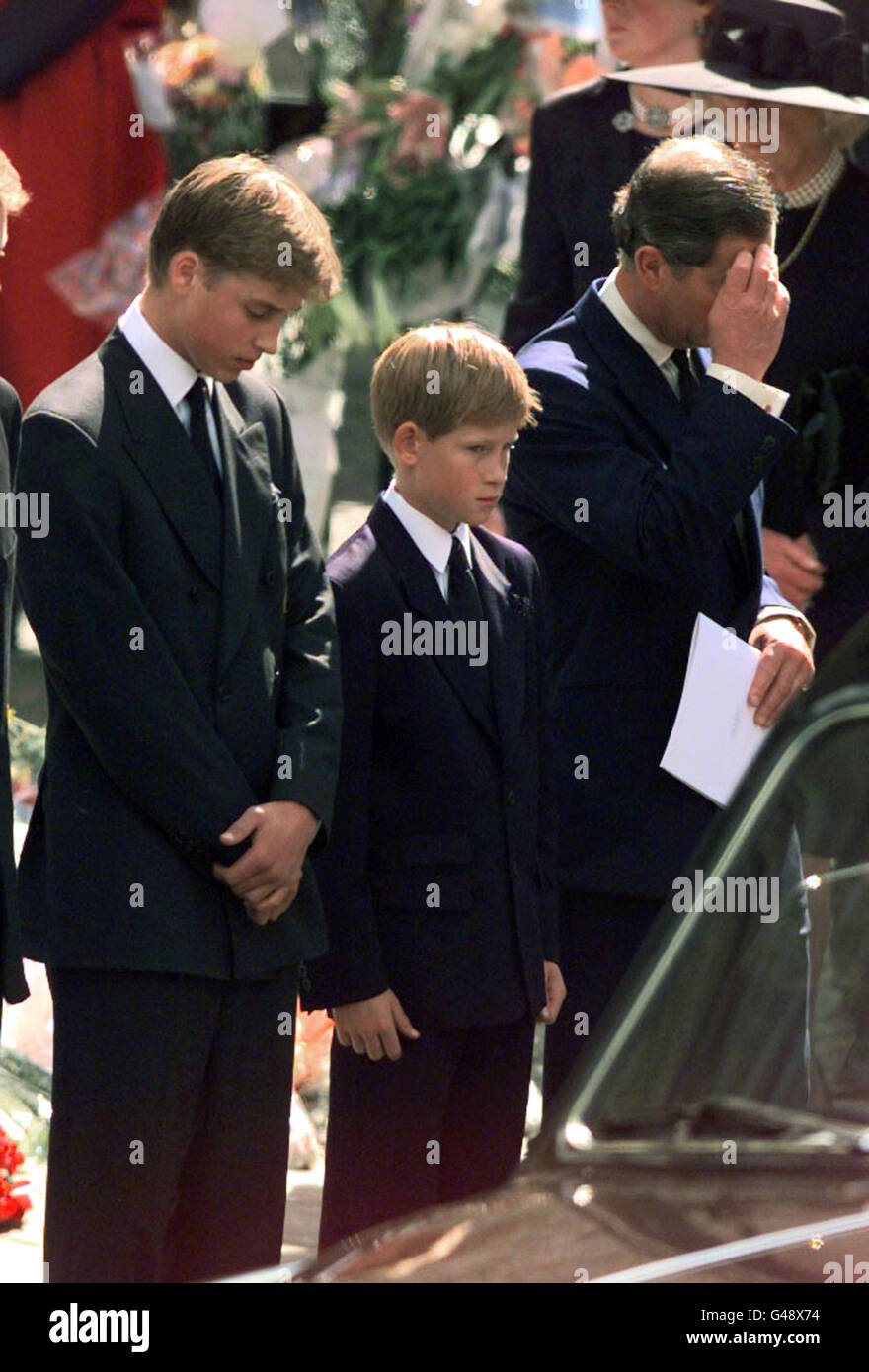 princess diana funeral photos