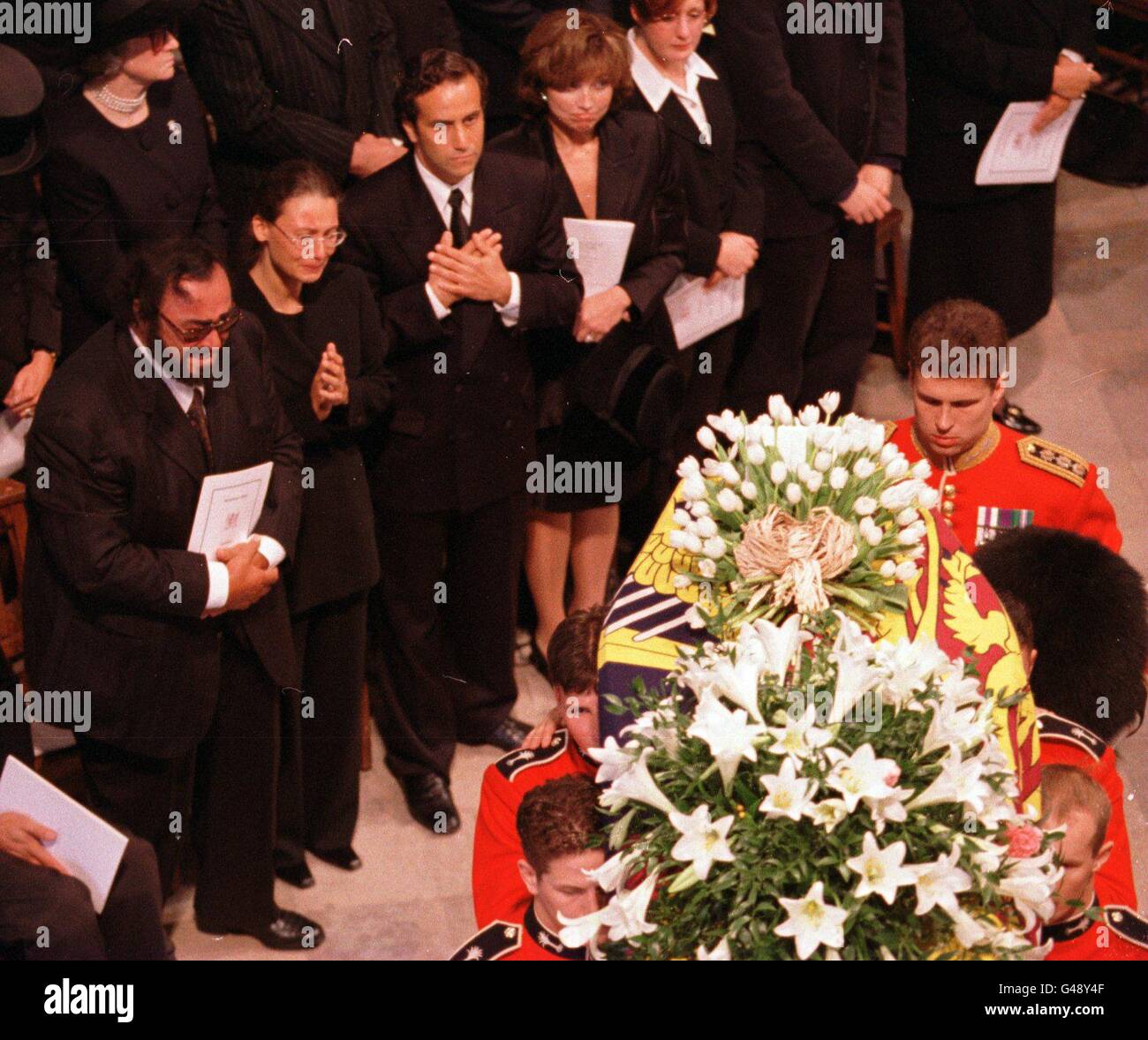 princess diana funeral photos