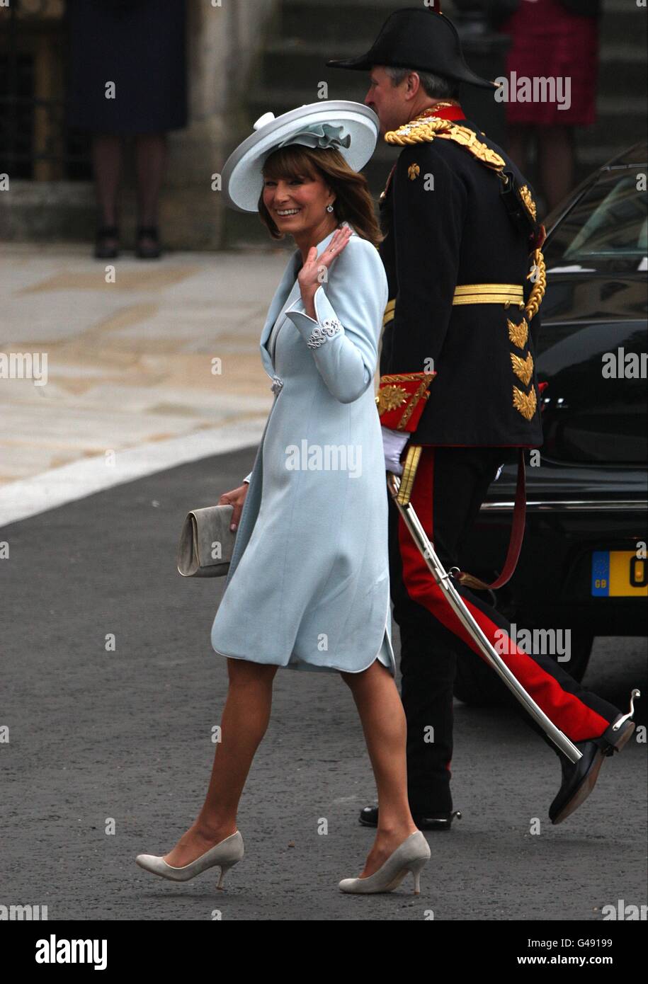 Carole Middleton Arrives At Westminster Abbey Ahead Of The Wedding ...